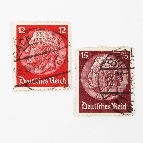 Lot Of 8 Germany Hindenburg Medallion 5/6/8/12/15/25 Pfennig Stamps Used 1930s