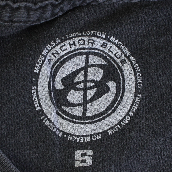 Anchor Blue Men's S Black and Rainbow City Scape Graphic Short Sleeve T-shirt 