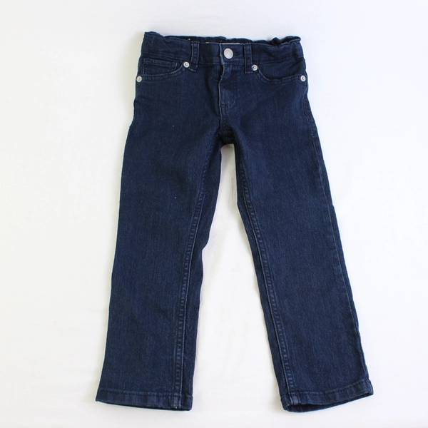 Levi's 511 3-4yo Boys 4 Reg Slim Fit 5 Pocket Dark Wash Denim Jeans