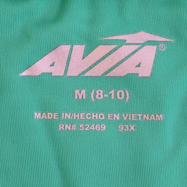 AVIA Women's M Bright Green Athletic Tank Top with High Low Hem