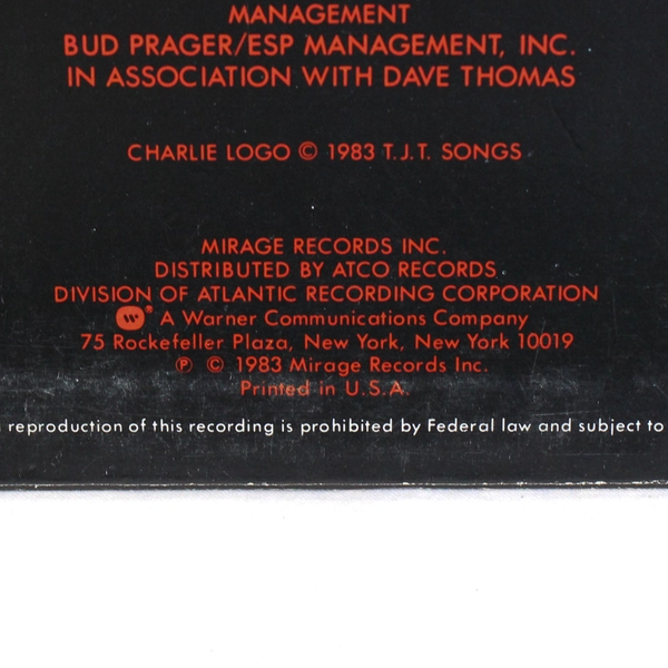 Charlie – Self Titled LP (Mirage 90098-1) US 1983 Vintage Vinyl