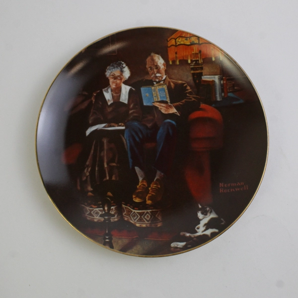 1984 Knowles - Norman Rockwell - "Evening's Ease" - #4571E