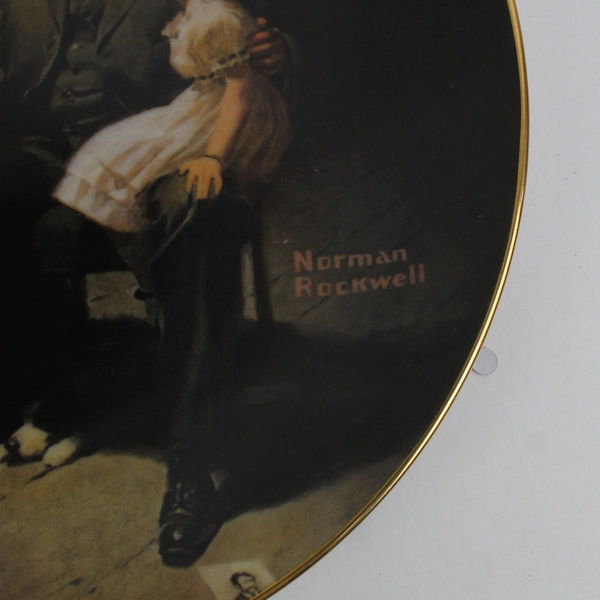 1984 Knowles - Norman Rockwell Collectible Plate - "Grandpa's Treasure Chest" 