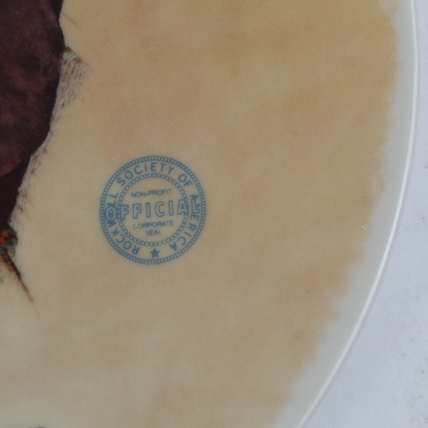 1983 Knowles Norman Rockwell "Santa in the Subway" #272C