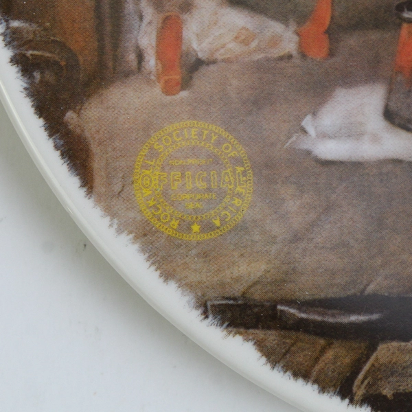 1984 Knowles - Norman Rockwell - "Santa in His Workshop" - #2242D