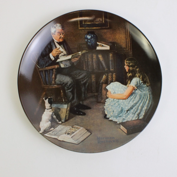 1984 Knowles - Norman Rockwell - "The Storyteller" - #2846N
