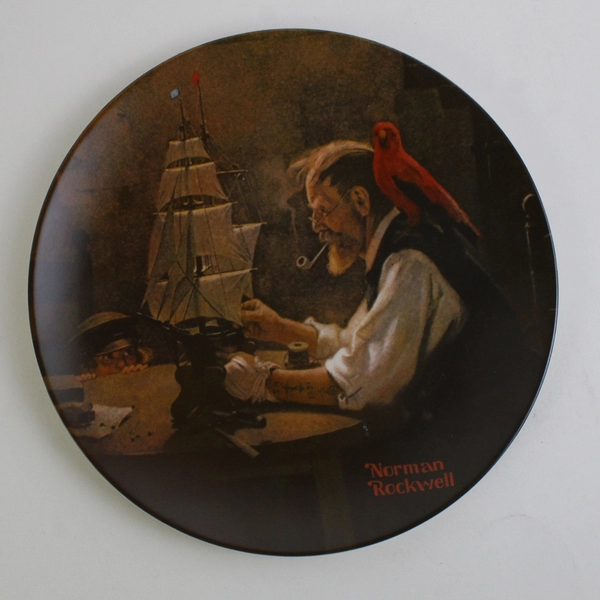 Vtg 1980 Knowles - Norman Rockwell - "The Ship Builder" - #5019U