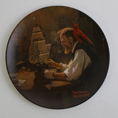 Vtg 1980 Knowles - Norman Rockwell - "The Ship Builder" - #5019U