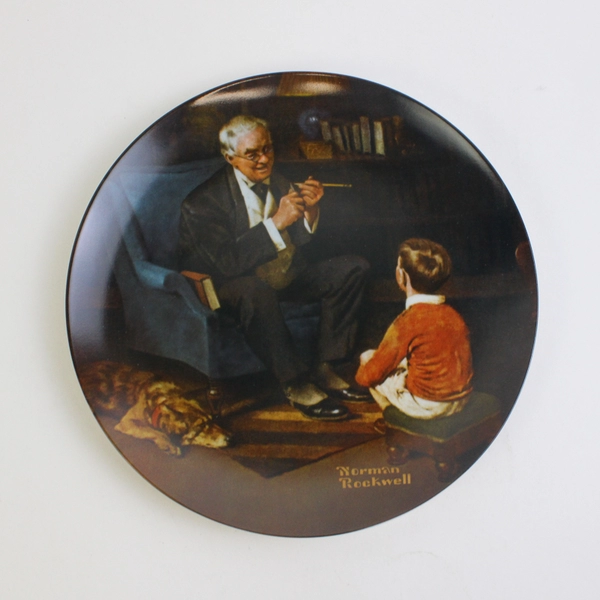 1982 Knowles - Norman Rockwell Collectible Plate - "The Tycoon" - #AA19223