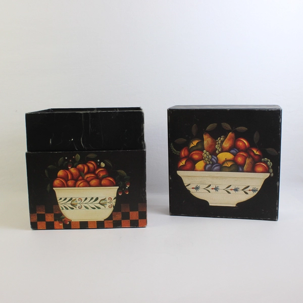 Bob's Boxes Home Decor Painted Box Simply Fruit Box 9"x9"