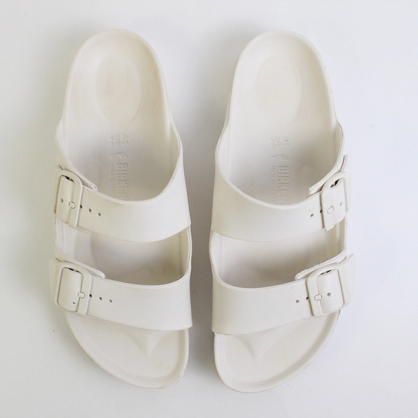 Birkenstocks Women's 41 (10) White Eva Slides Gently Used