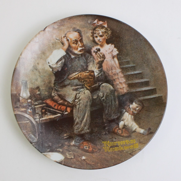 1978 Knowles - Norman Rockwell - "The Cobbler" - #15,7540