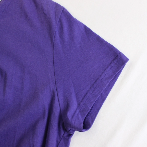 Serengeti Purple Short-Sleeved V-Neck T-Shirt Dress Women's Size PXL