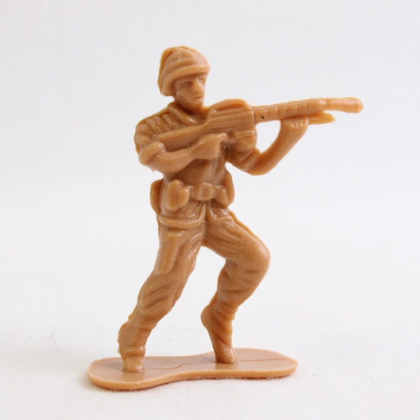 Lot of 12 Ja-Ru Tan Plastic Army Men Toys
