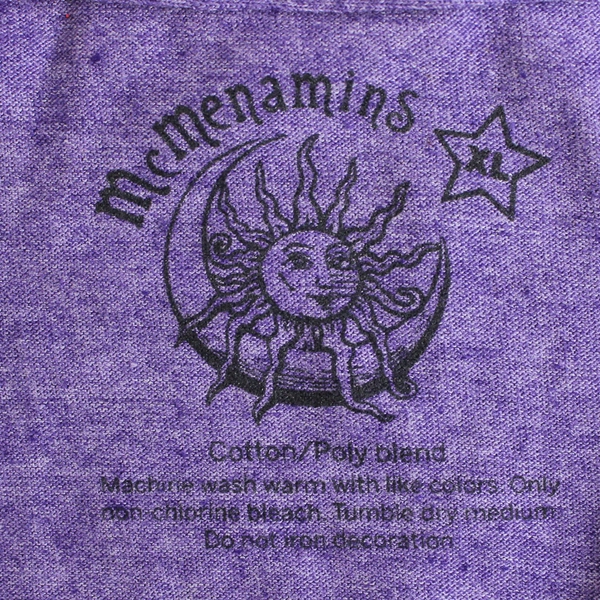 McMenamins McMinnville Purple Short-Sleeved T-Shirt Adult Size XL