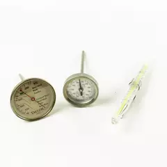 Lot of 3 Meat & Candy Thermometers Kitchen Probe Taylor, Tel-Tru