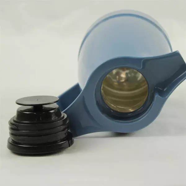 Vintage Blue Plastic Thermos Coffee Carafe Pitcher Mid-Century Retro