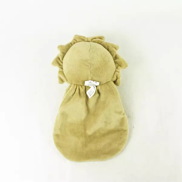 Vintage Lion Security Blanket Lovey with Attached Lion Head Plush