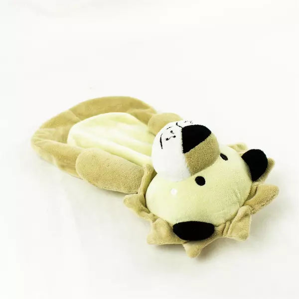 Vintage Lion Security Blanket Lovey with Attached Lion Head Plush