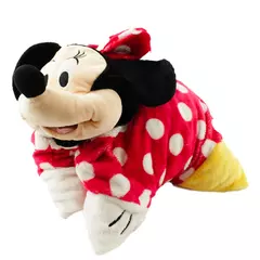 Minnie Mouse Pillow Pet 20" Plush Disney Parks Red Polka Dot Used