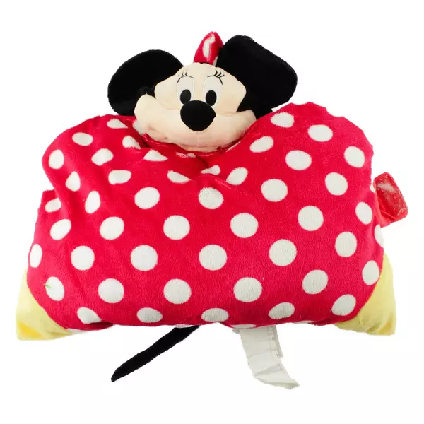 Minnie Mouse Pillow Pet 20" Plush Disney Parks Red Polka Dot Used