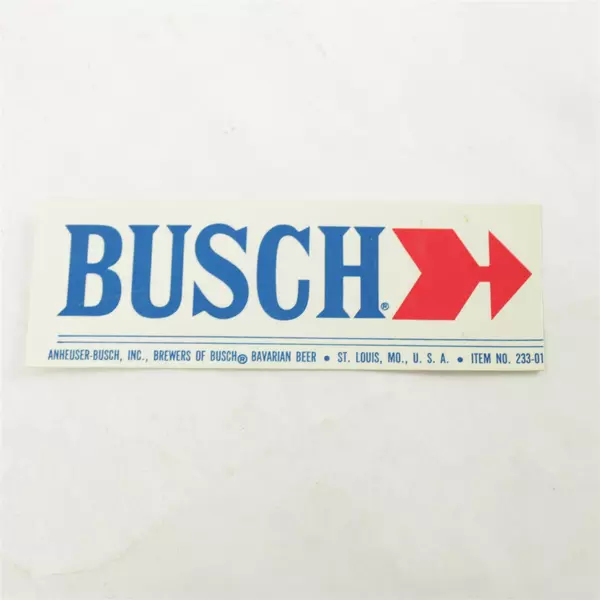 Lot of 2 Busch Bavarian Beer Vintage Decals Stickers