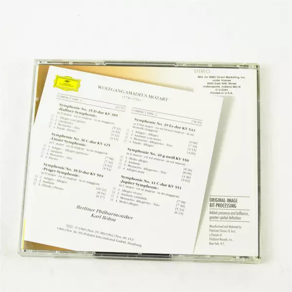 Mozart Symphonies Nos. 35-41 Karl Bohm Berliner Philharmoniker 2CD Set