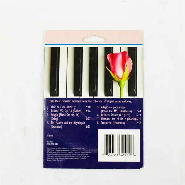 Romantic Piano CD 2008 Classical Piano Melodies Greenbrier International