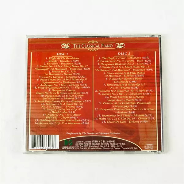 The Classical Piano 2-CD 2000 Classicworks Classical Piano Music