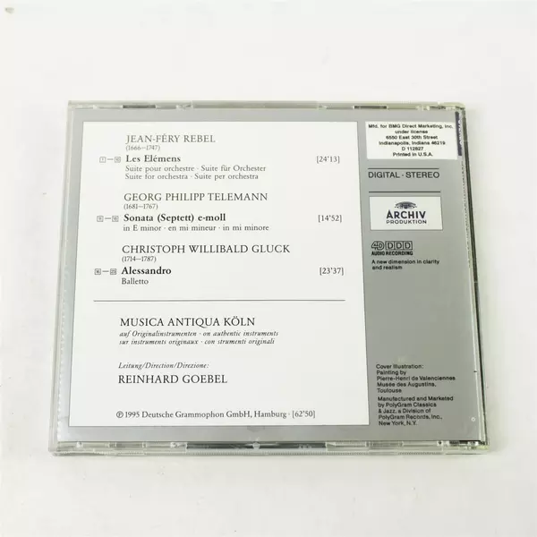 REBEL Les Éléments & GLUCK Alessandro Musica Antiqua Köln / Reinhard Goebel