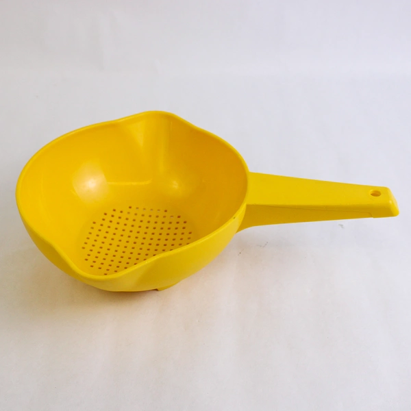 Vintage Tupperware Yellow Strainer Colander with Handle 1200-2