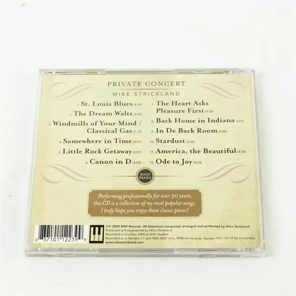 Mike Strickland Private Concert CD - Pre-Owned Untested