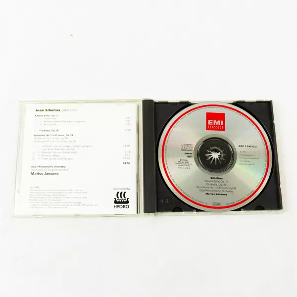 Sibelius Symphony No.1 Karelia Suite Finlandia Oslo Phil, Jansons CD EMI
