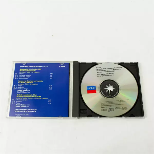 Mozart CD Eine Kleine Nachtmusik Flute & Harp Concertos 