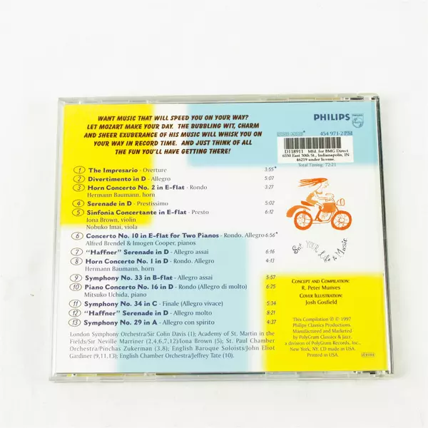 Philips Mozart for the Morning Commute CD – A Lively Bit of Traveling Music