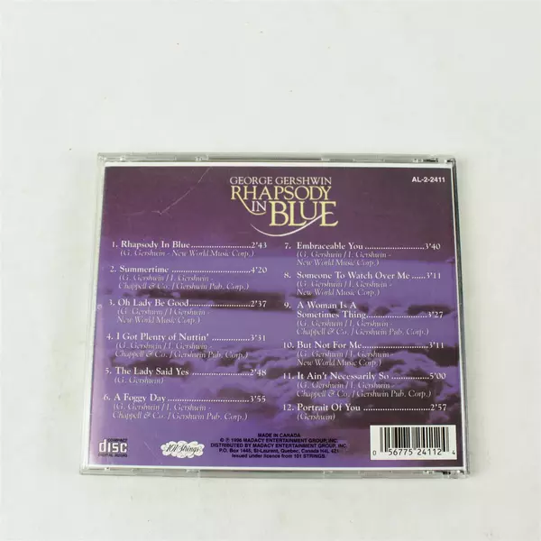 George Gershwin Rhapsody in Blue CD