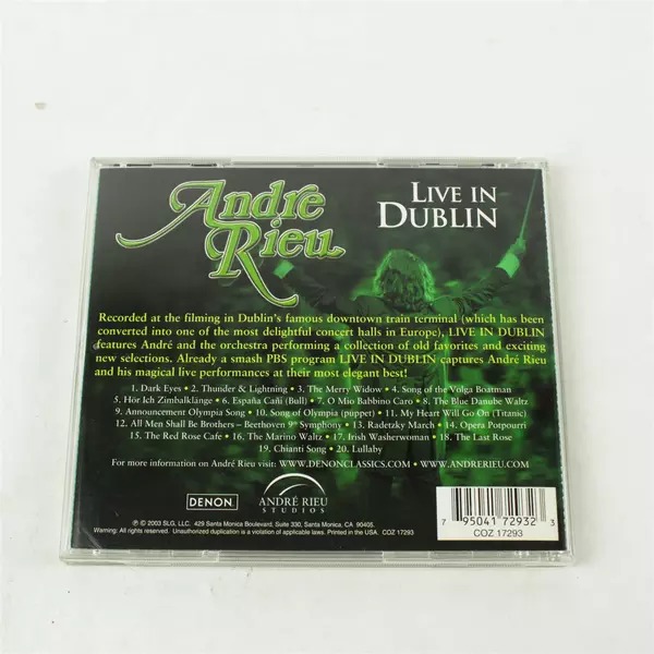Andre Rieu Live in Dublin CD Concert 