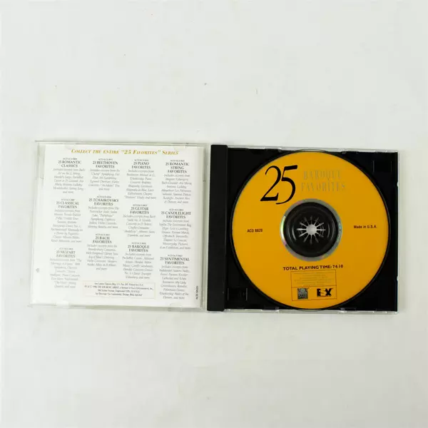 25 Baroque Favorites Audio CD Classical Compilation