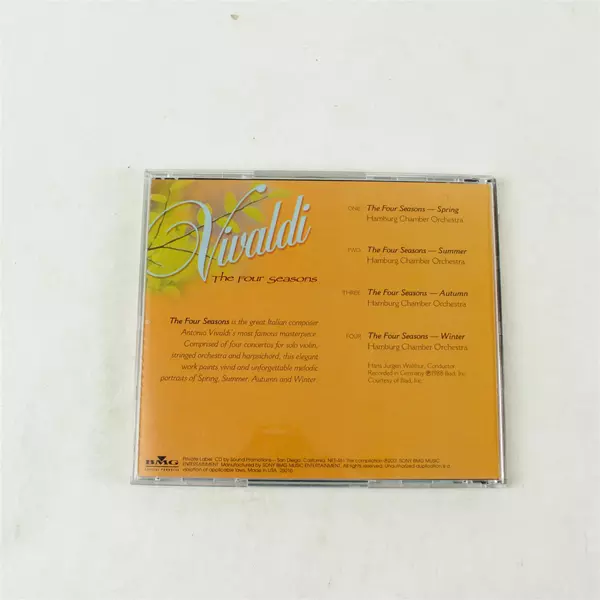 Vivaldi The Four Seasons CD - Baroque Classical  Untested