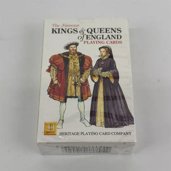 1992 Heritage Playing Cards - The Famous Kings and Queens of England ~ Sealed