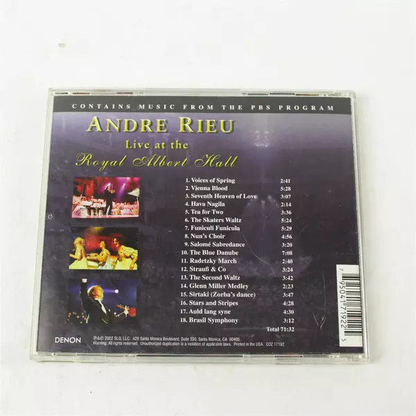 Andre Rieu - Live at the Royal Albert Hall CD