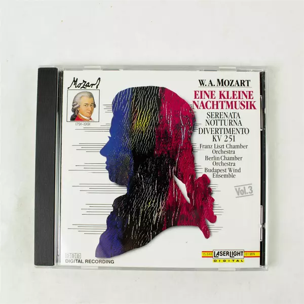 W.A. Mozart Eine Kleine Nachtmusik CD 1990 LaserLight Classical