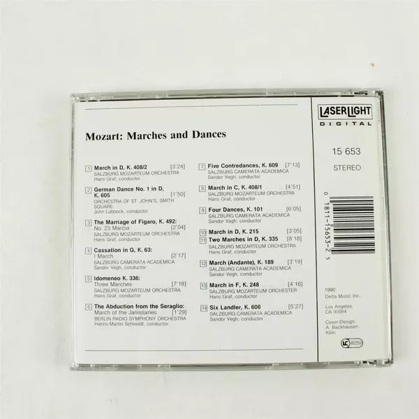 Mozart - Graf & Vegh Salzburg: Marches & Dances Vol 8 CD
