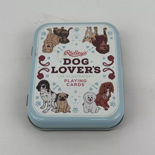 Ridley's Dog Lover's Illustrated Playing Cards In A Collectible Tin NEW