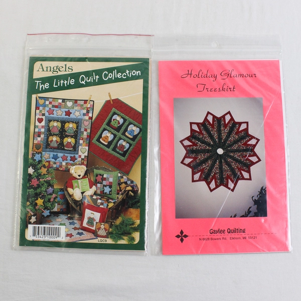 Lot of 5 Christmas Quilting Patterns 1994 - 2000 Good Condition