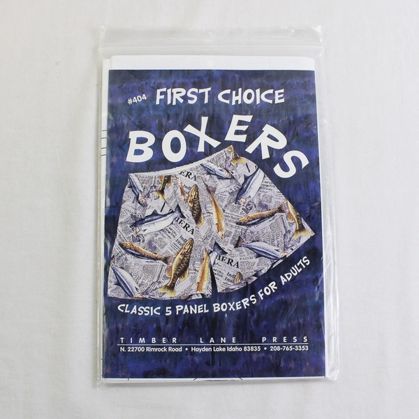 Lot of 2 Sewing Patterns First Choice Boxers #404 & Amy Butler #267