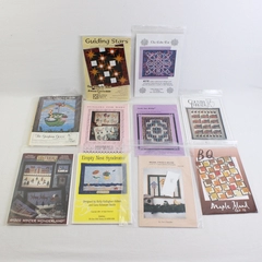 Lot of 10 Wall Hanging Quilt Patterns 1983-2008 Good Condition
