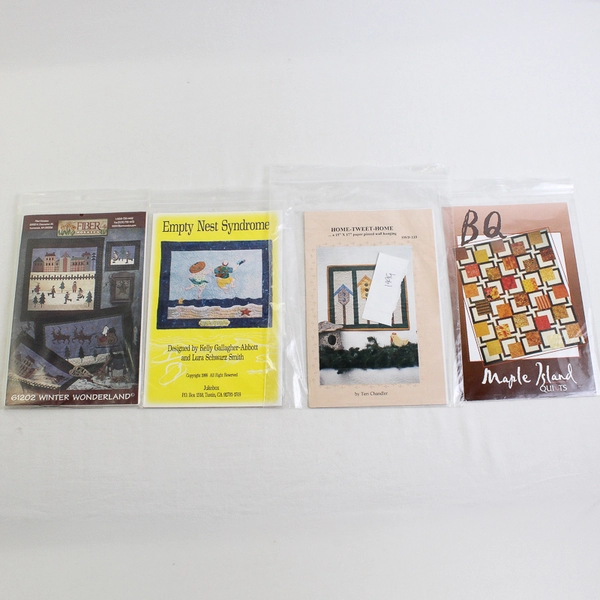 Lot of 10 Wall Hanging Quilt Patterns 1983-2008 Good Condition