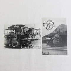 Set Of 2 Loomis California Postcards 1995 Prune Peach Festival Station Postmark