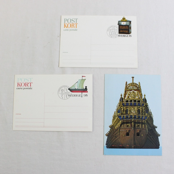 Lot Of 3 Sweden Post Kort Postal Stationery Cards 1976-1978 FDC Cancel